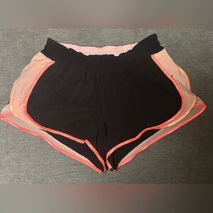 Lululemon Super Squad Shorts, Black and Pink, lined, size 6